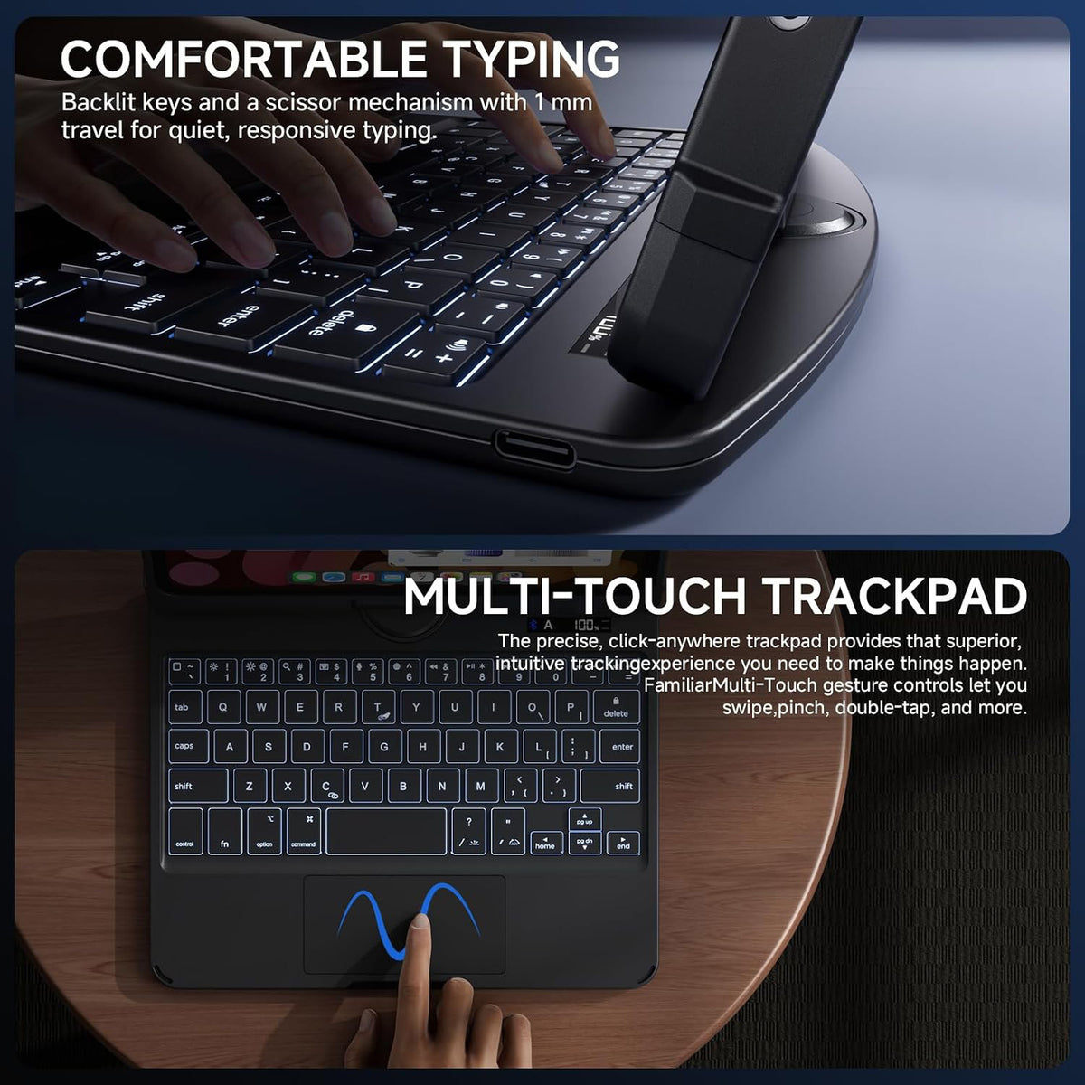 Tiaota Transparent Matepad Keyboard Case
