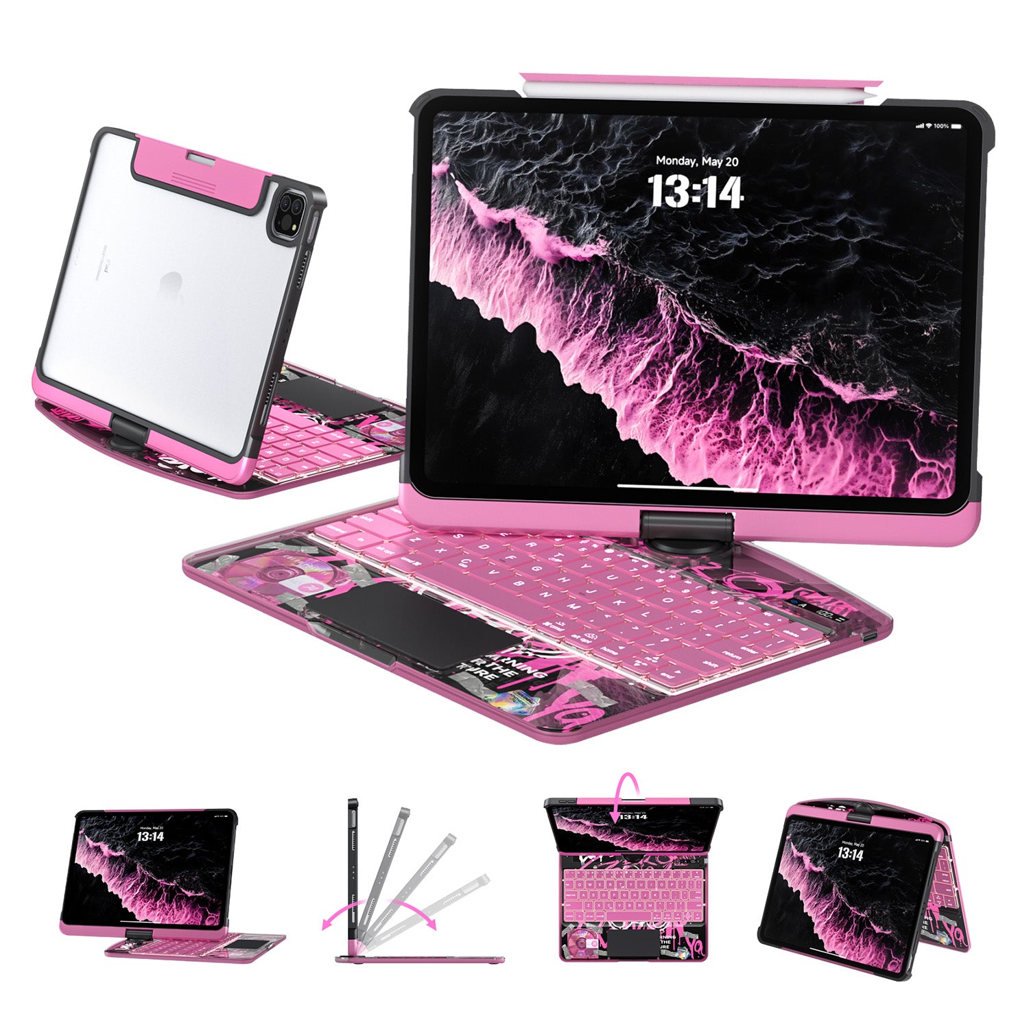 Tiaota Transparent iPad Keyboard Case