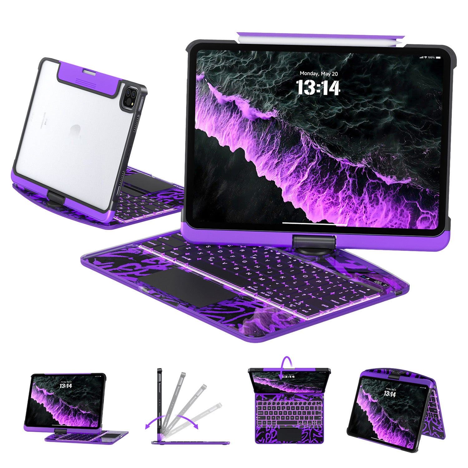 Tiaota Transparent iPad Keyboard Case