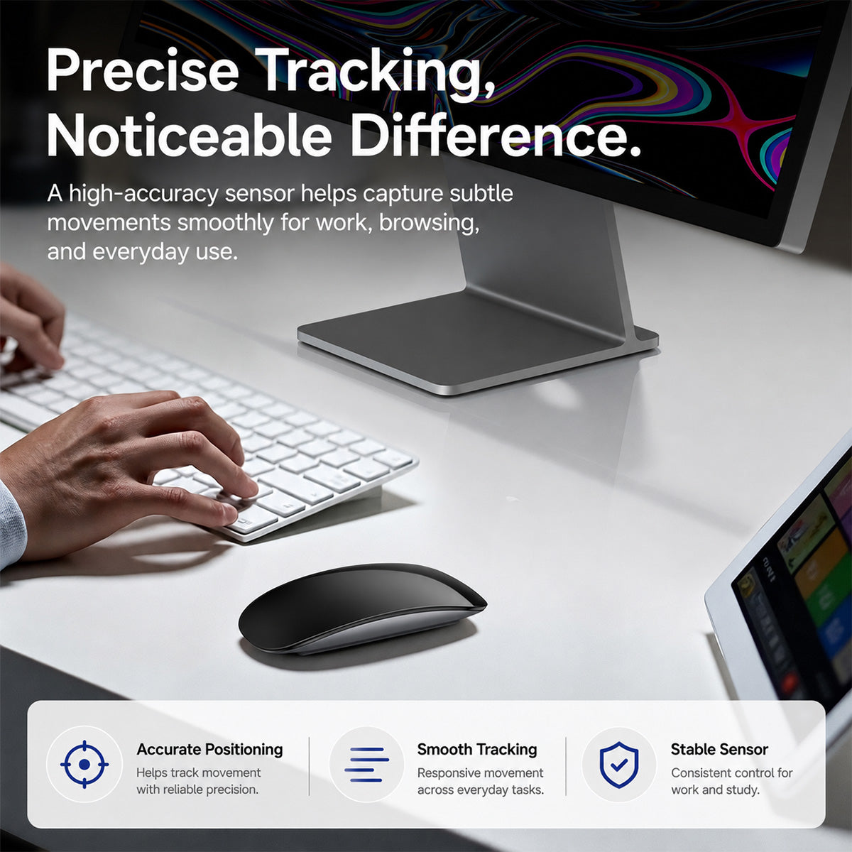 TIAOTA Wireless Touch Mouse with USB-C Charging