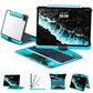 Transparent y2k Mechanical Style iPad Keyboard Case – 360° Rotatable,7-Color Backlight, Multi-Touch