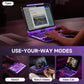 Y2K Purple Transparent iPad Keyboard Case – 360° Rotatable, 7-Color Backlight, Multi-Touch