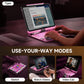 Y2K Pink Transparent iPad Keyboard Case – 360° Rotatable, 7-Color Backlight, Multi-Touch
