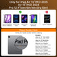 Transparent y2k Mechanical Style iPad Keyboard Case – 360° Rotatable,7-Color Backlight, Multi-Touch