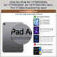 Magnetic Slim Folio iPad Case with 4 Adjustable Angles, Portrait & Landscape Stand