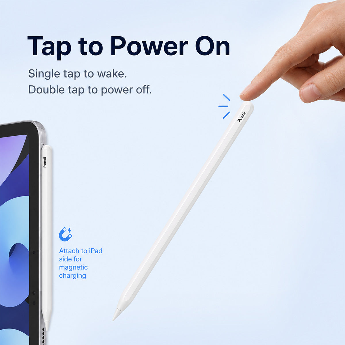 TIAOTA Magnetic Charging Stylus Pen for iPad