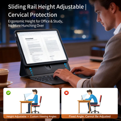 Tiaota Sliding Rail iPad Keyboard Case