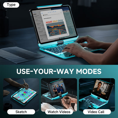 Tiaota Transparent iPad Keyboard Case