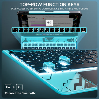 Tiaota Transparent iPad Keyboard Case