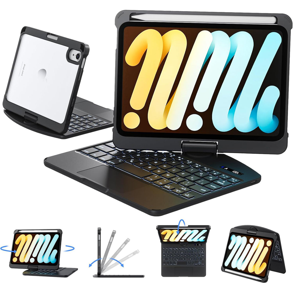 Tiaota Transparent Matepad Keyboard Case