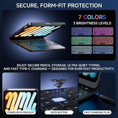 Tiaota Transparent Matepad Keyboard Case