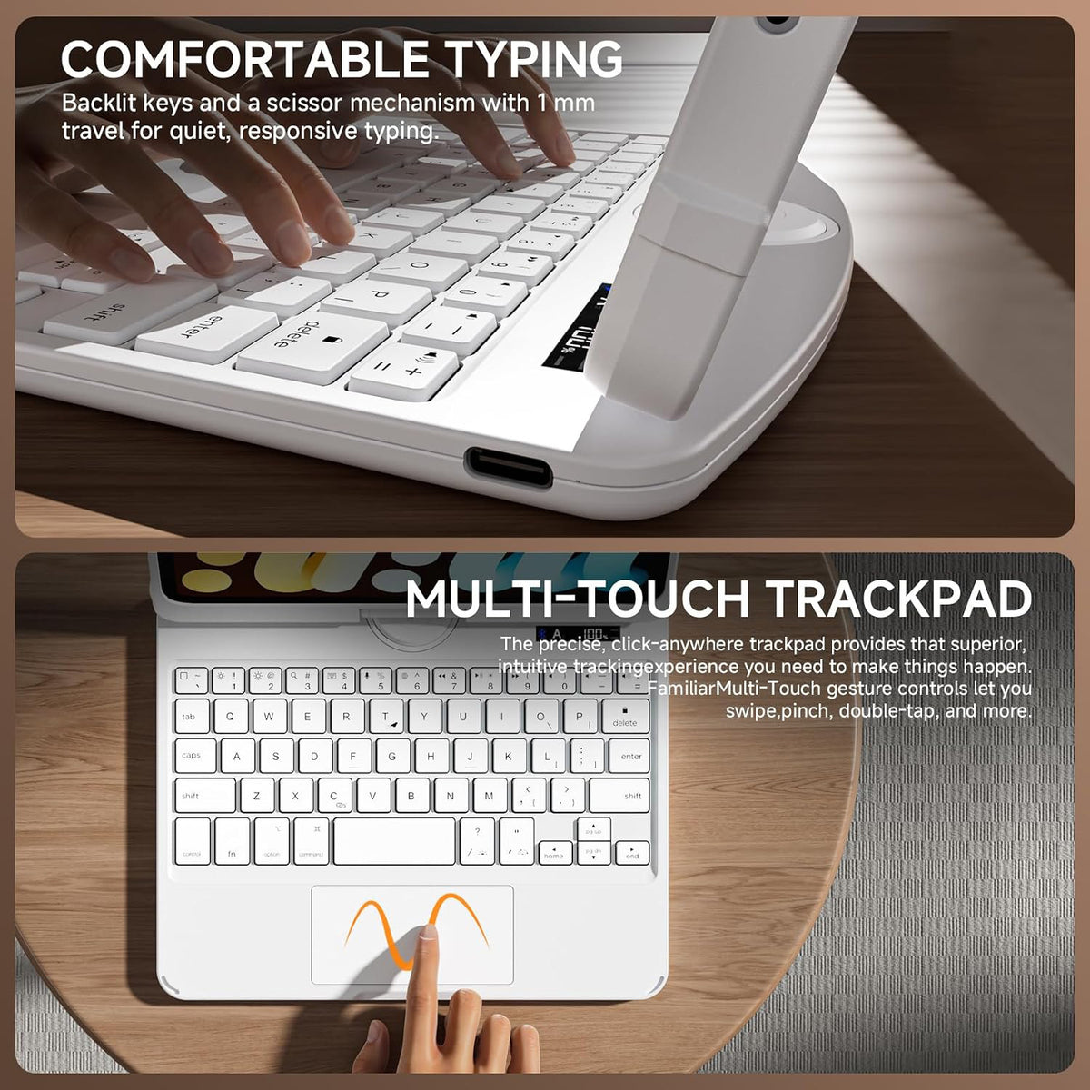 Tiaota Transparent Matepad Keyboard Case