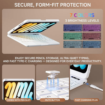 Tiaota Transparent Matepad Keyboard Case
