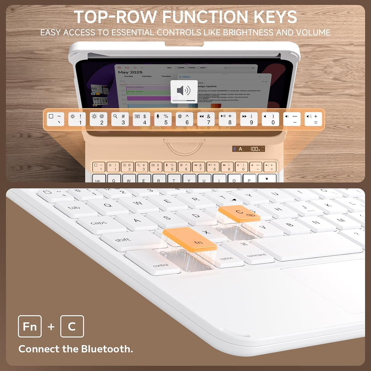 Tiaota Transparent Matepad Keyboard Case