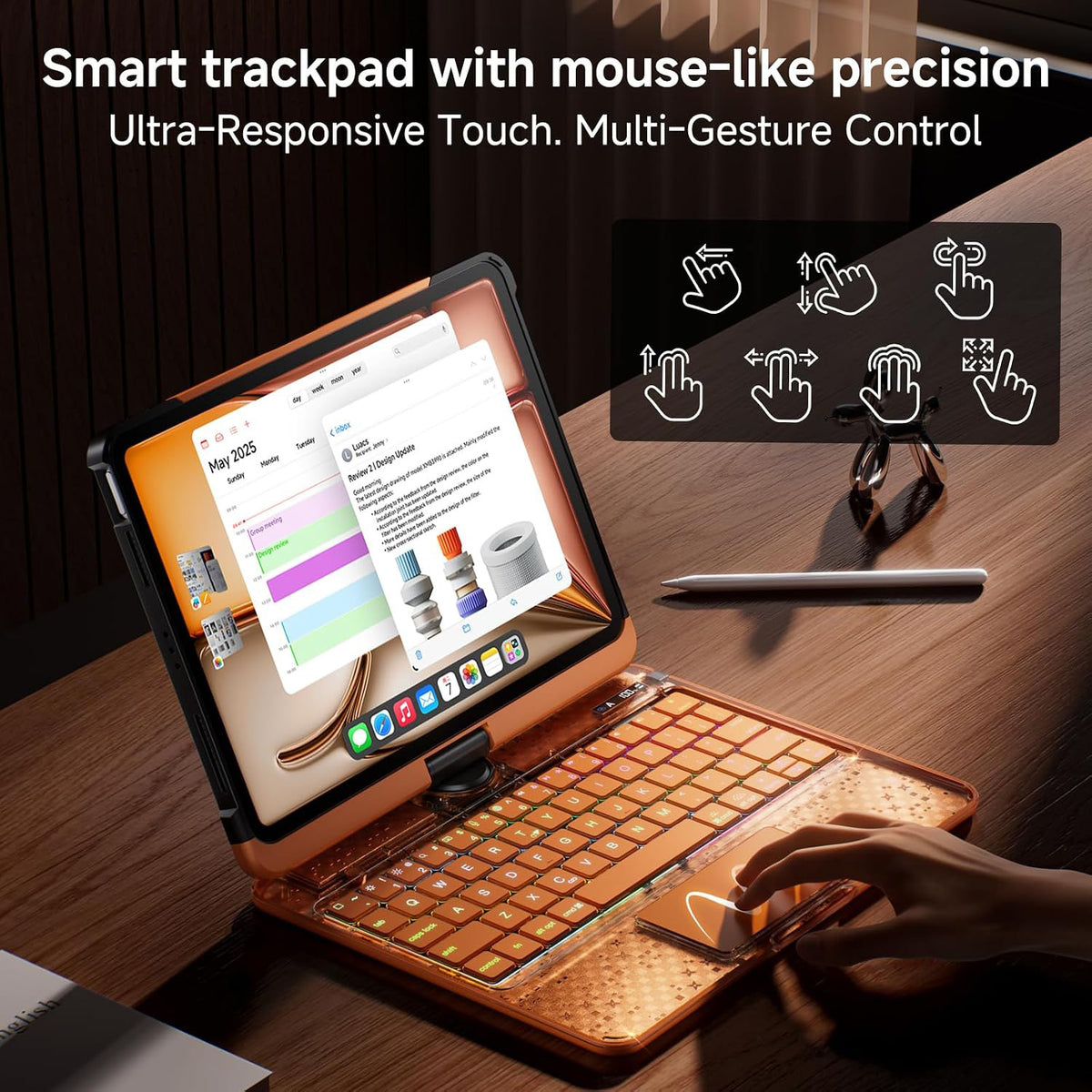 Tiaota Transparent Matepad Keyboard Case