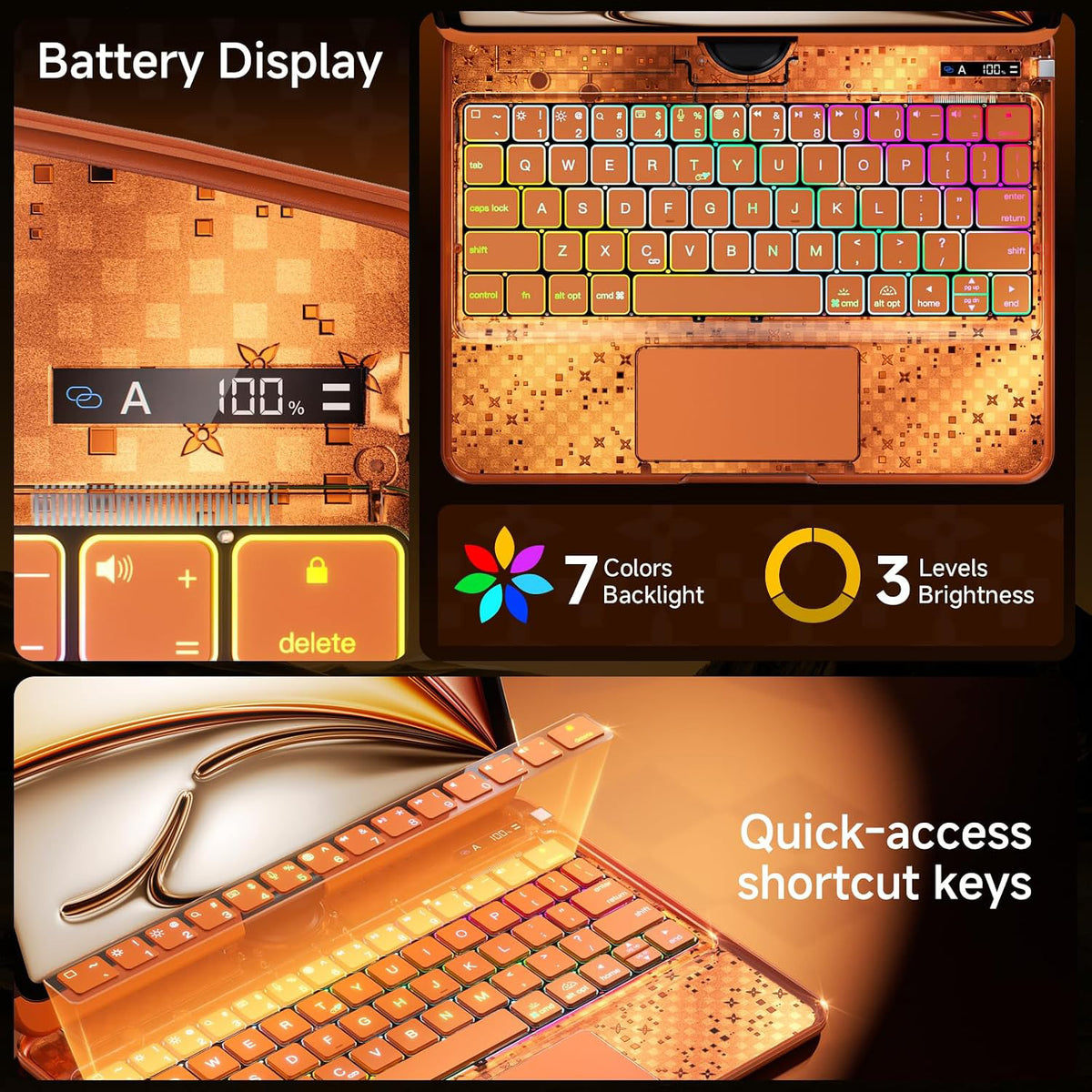 Tiaota Transparent Matepad Keyboard Case
