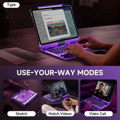Tiaota Transparent iPad Keyboard Case