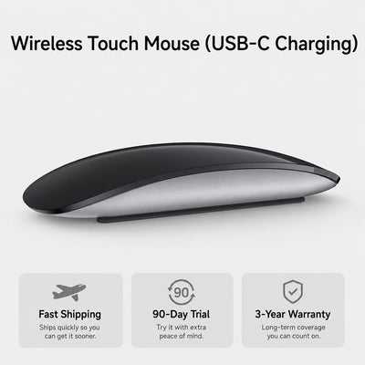 TIAOTA Wireless Touch Mouse with USB-C Charging