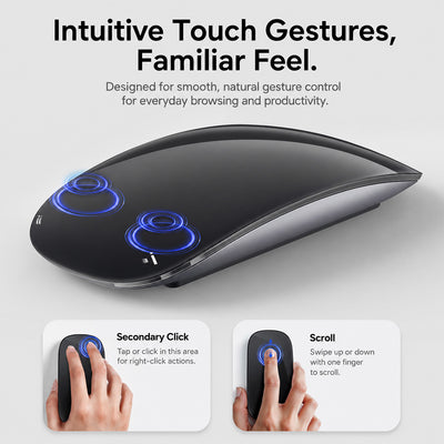 TIAOTA Wireless Touch Mouse with USB-C Charging