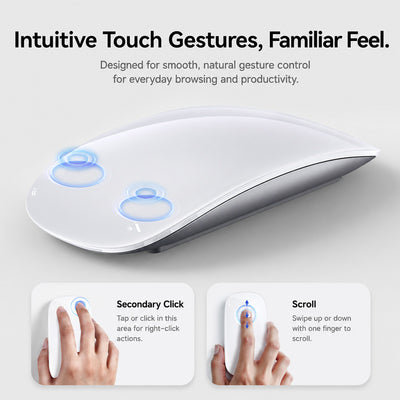 TIAOTA Wireless Touch Mouse with USB-C Charging