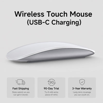 TIAOTA Wireless Touch Mouse with USB-C Charging