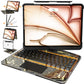 Y2K Pink Transparent iPad Keyboard Case – 360° Rotatable, 7-Color Backlight, Multi-Touch